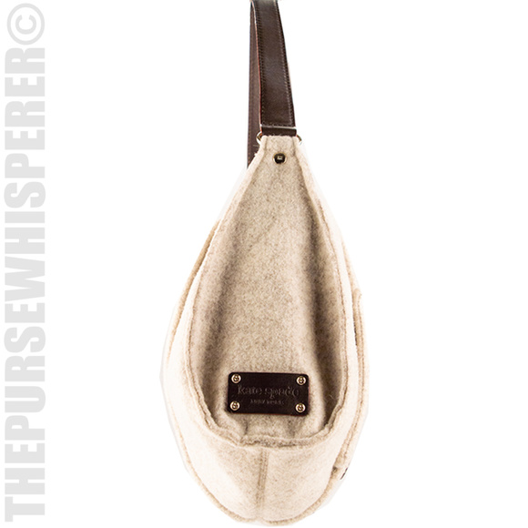 Like NEW Kate Spade Large Wool Beantown Cadee Hobo - Picture 3 of 8